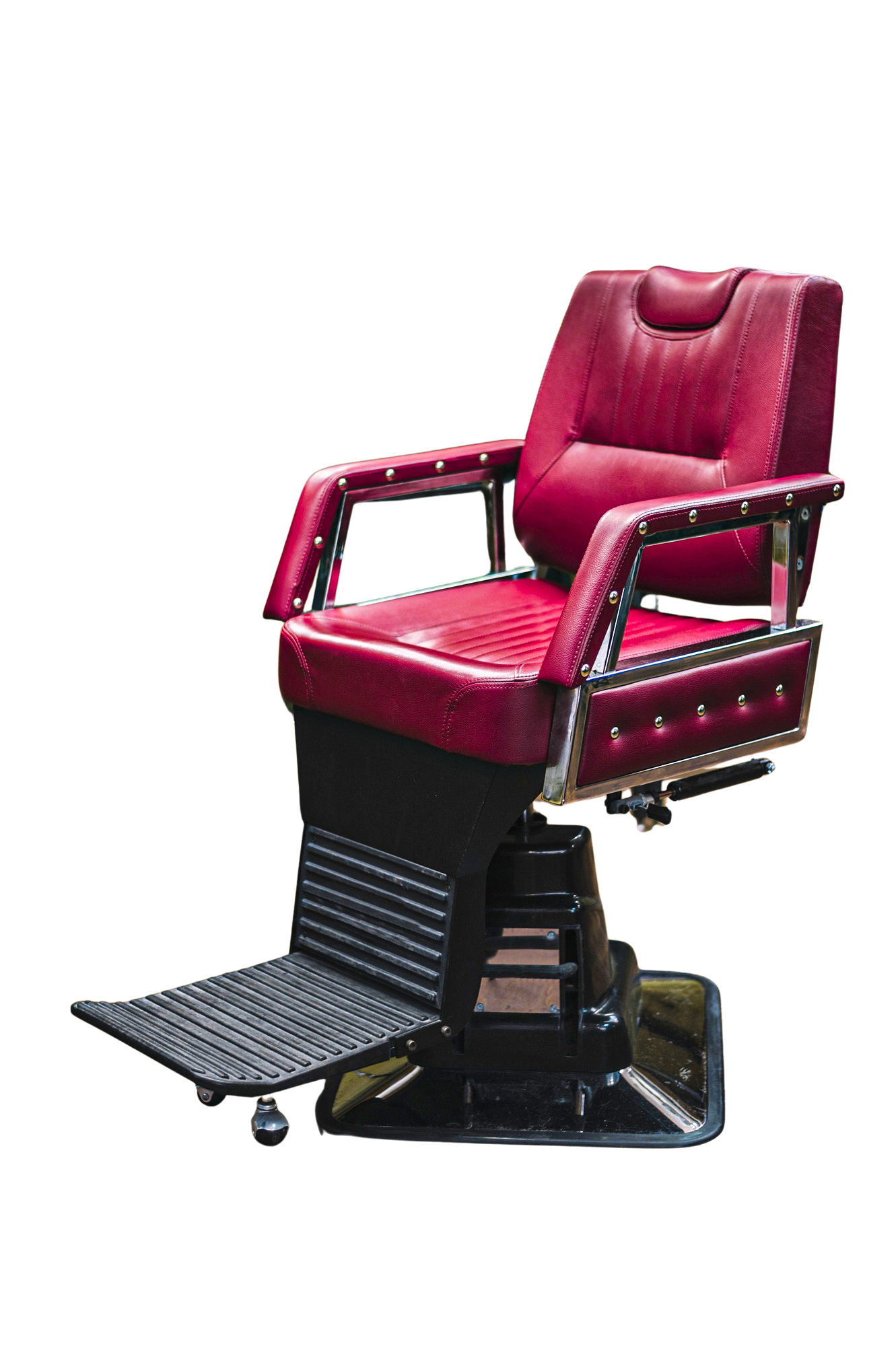 Vintage red barber chair